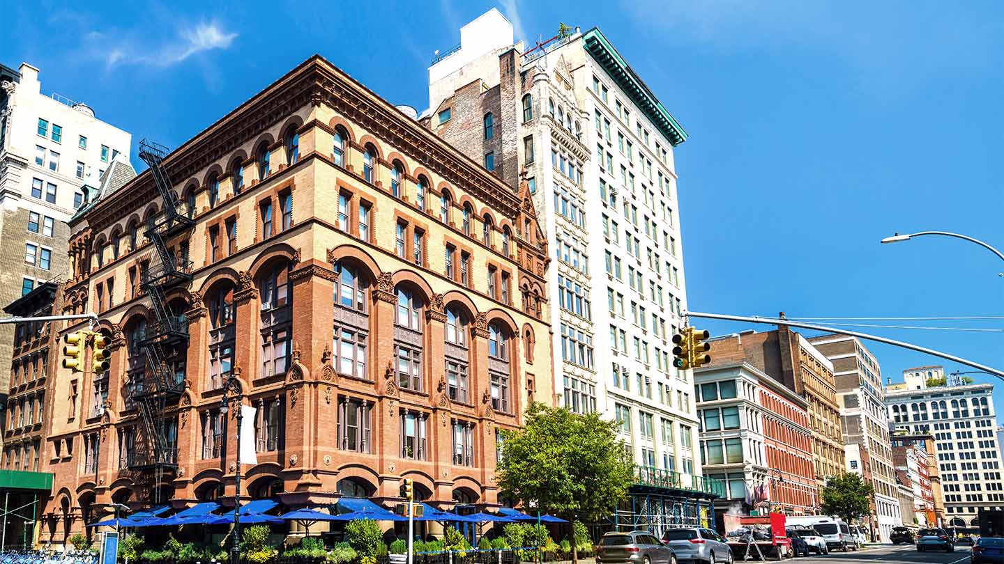 buildings and streets banner